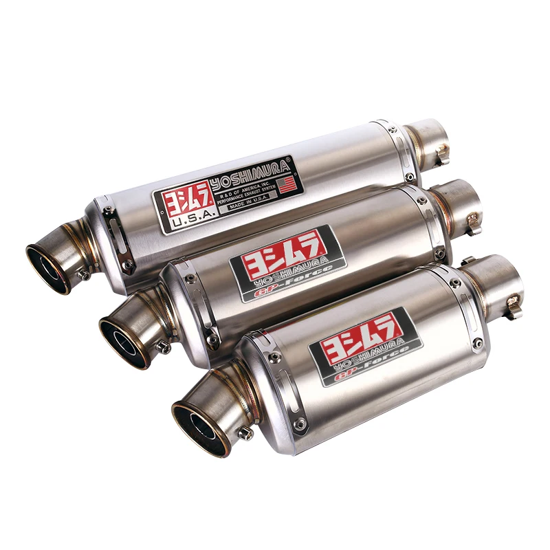 

51mm Universal Motorcycle Exhaust Muffler With DB Killer 310/370/440mm Stainless Steel Exhaust System For BMW Yamaha Kawasaki