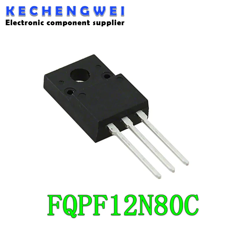

10pcs FQPF12N80 TO-220F FQPF12N80C 12N80 TO-220