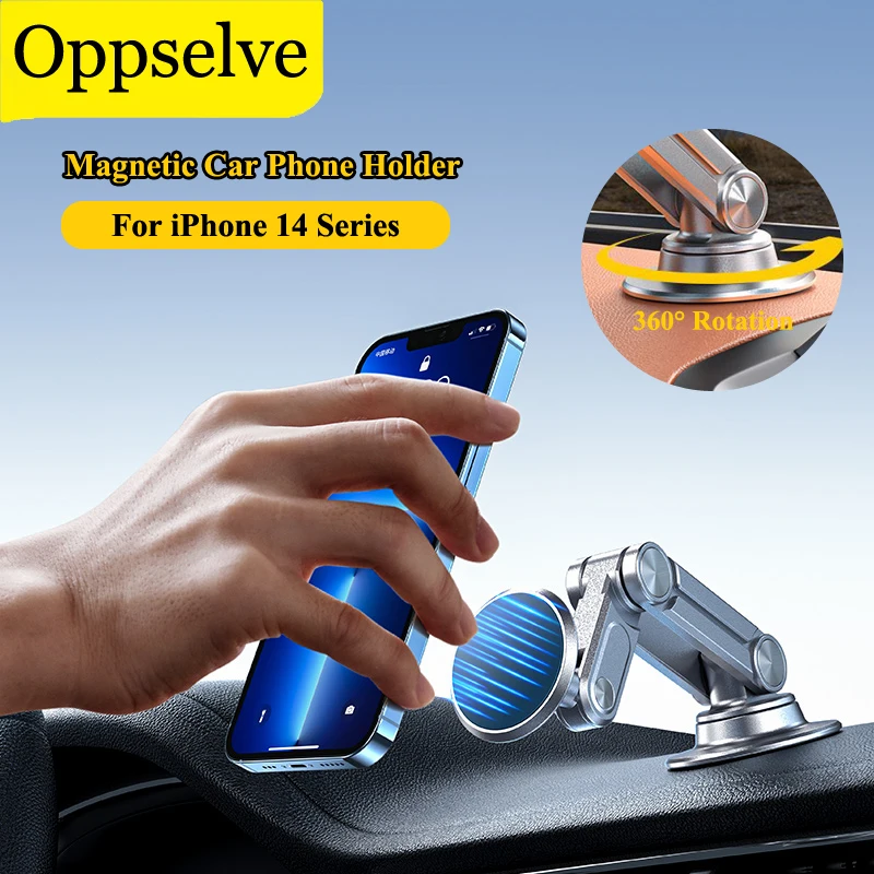 

Magnetic Mobile Phone Holder In Car For Samsung Xiaomi iPhone 14 13 12 Pro Portable 360° Rotation Magnet Car Phone Support Stand