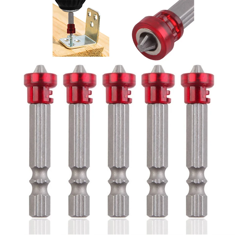 

3~6pcs Magnetic Screwdriver Bit Cross-head PH2 Magnetic Screwdriver Bits 1/4 Inch Hex Shank Screwdriver Bit Electric Screwdriver