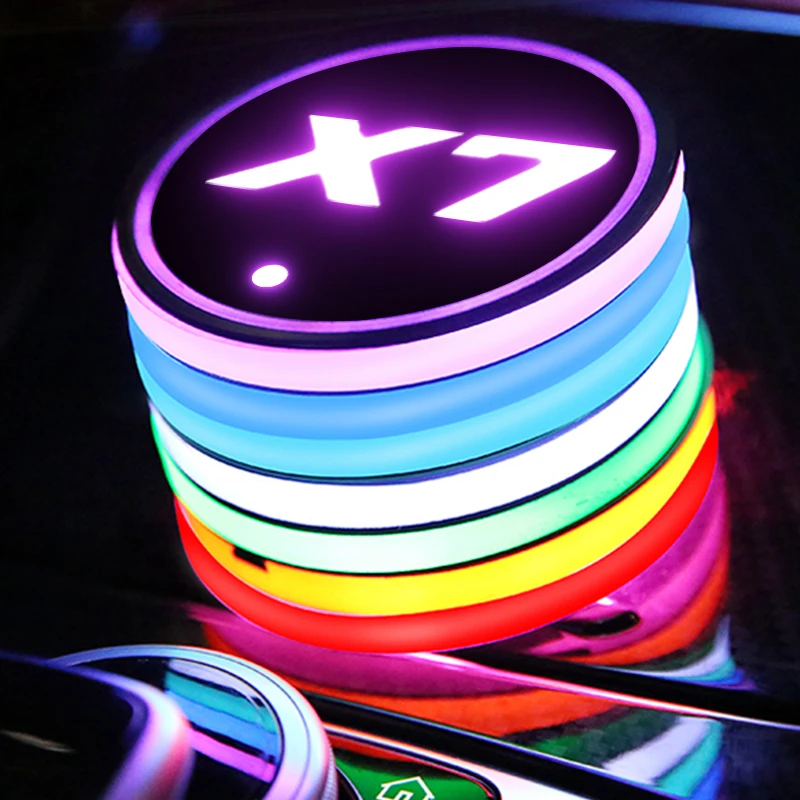

1Pcs LED Car Water Coaster Cup Pad Lights Bottle Holder Mat For BMW X7 X3 X4 X5 X6 X1 G20 E90 M2 M3 M4 Z4 320i 520i X1 F22 X2 Z4