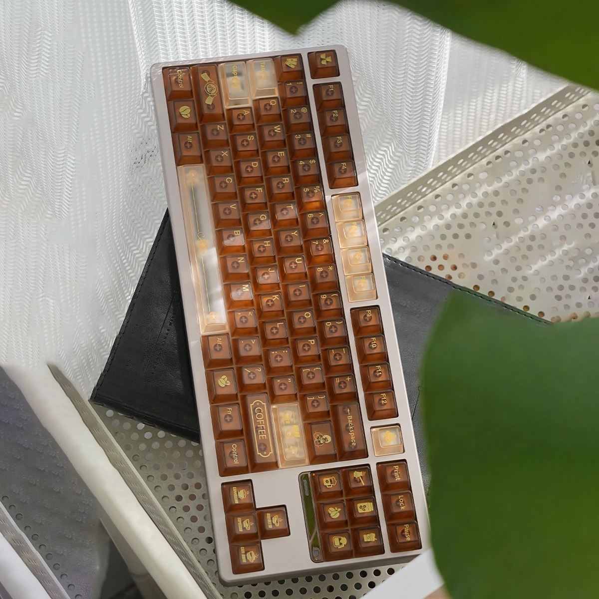 Кофейные колпачки для ПК с подсветкой вишневым профилем механические клавиатуры