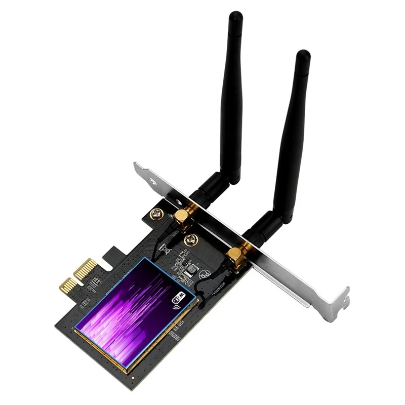 

3000Mbps WiFi 6 PCI-E X1 Bluetooth 5.0 Wifi6 Network Card, 2.4G/5.8G Dual-Band Network Card, 802.11 AX