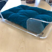 acrylic clear transparents pet beds luxury dog cot bed