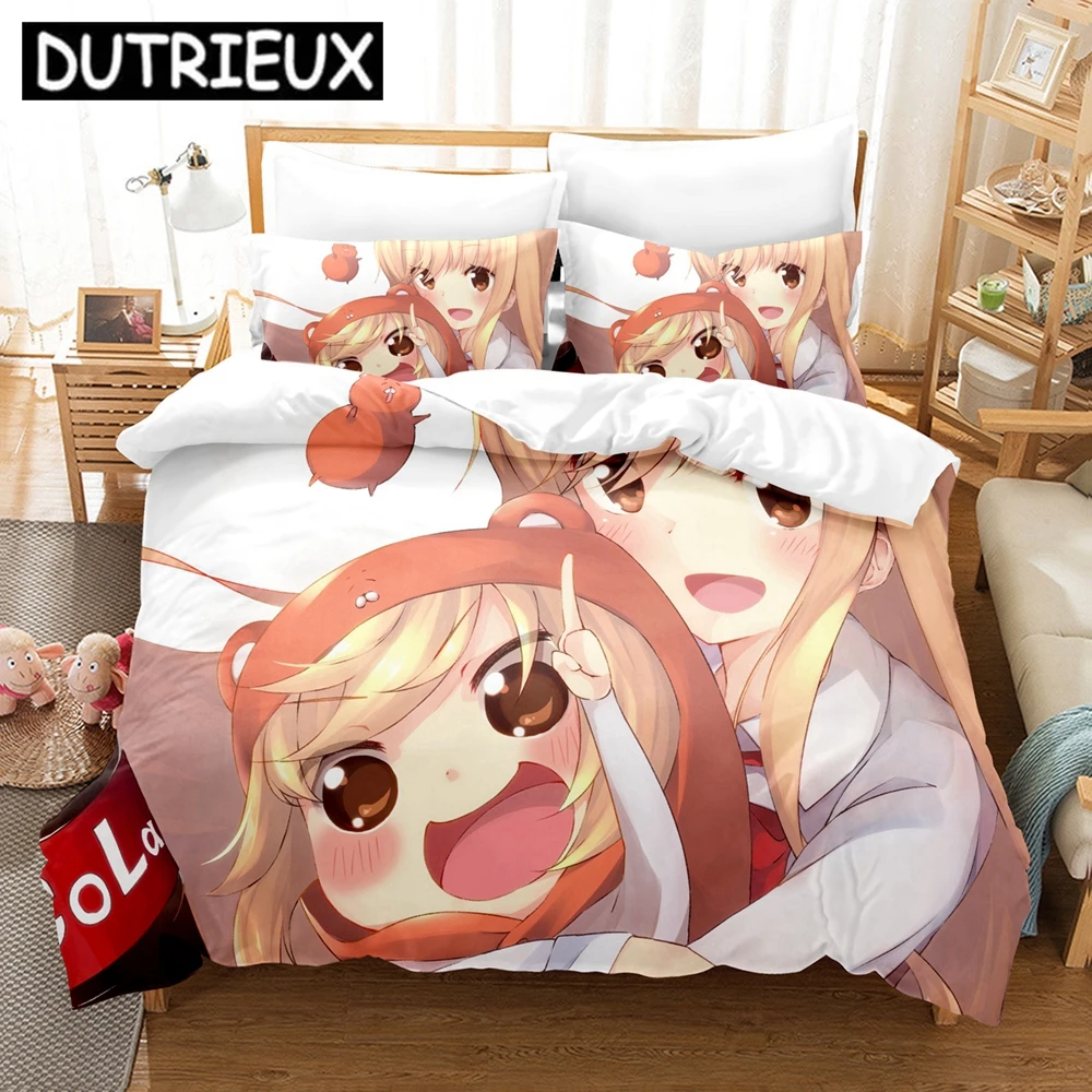 

3D The Himouto! Umaru-chan Bedding Sets Duvet Cover Set With Pillowcase Twin Full Queen King Bedclothes Bed Linen