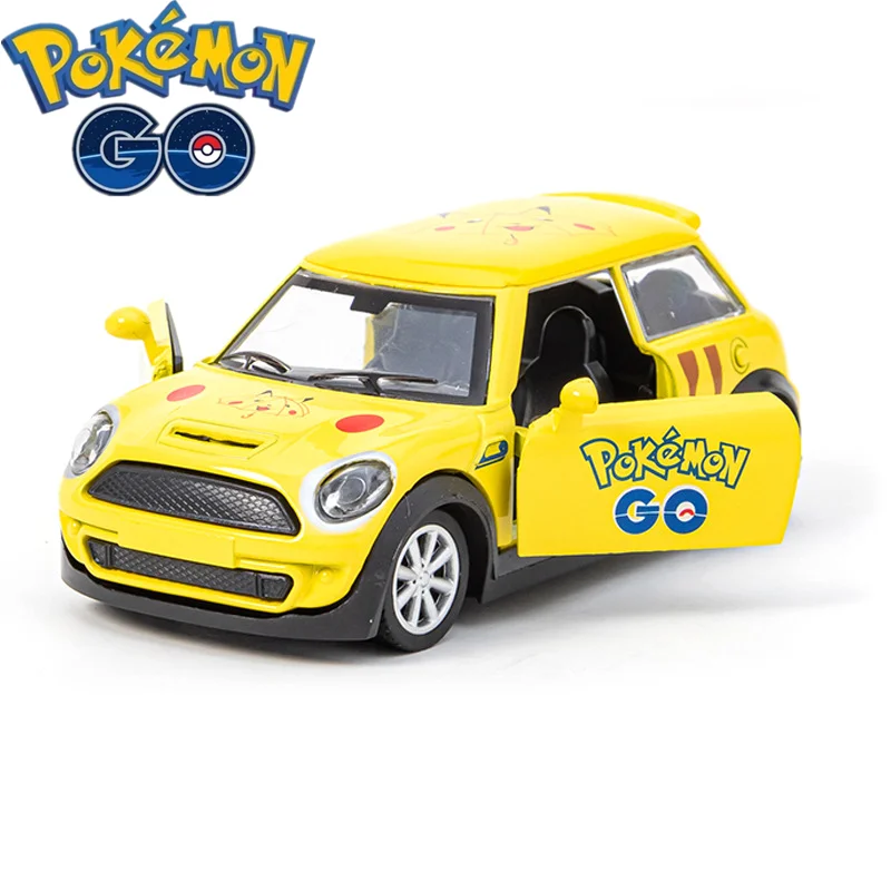 

Pokemon Pikachu Anime Doll High-quality Car Children's Alloy Cartoon Pullback Car Toy Model Ornaments Boys Girls Birthday Gifts