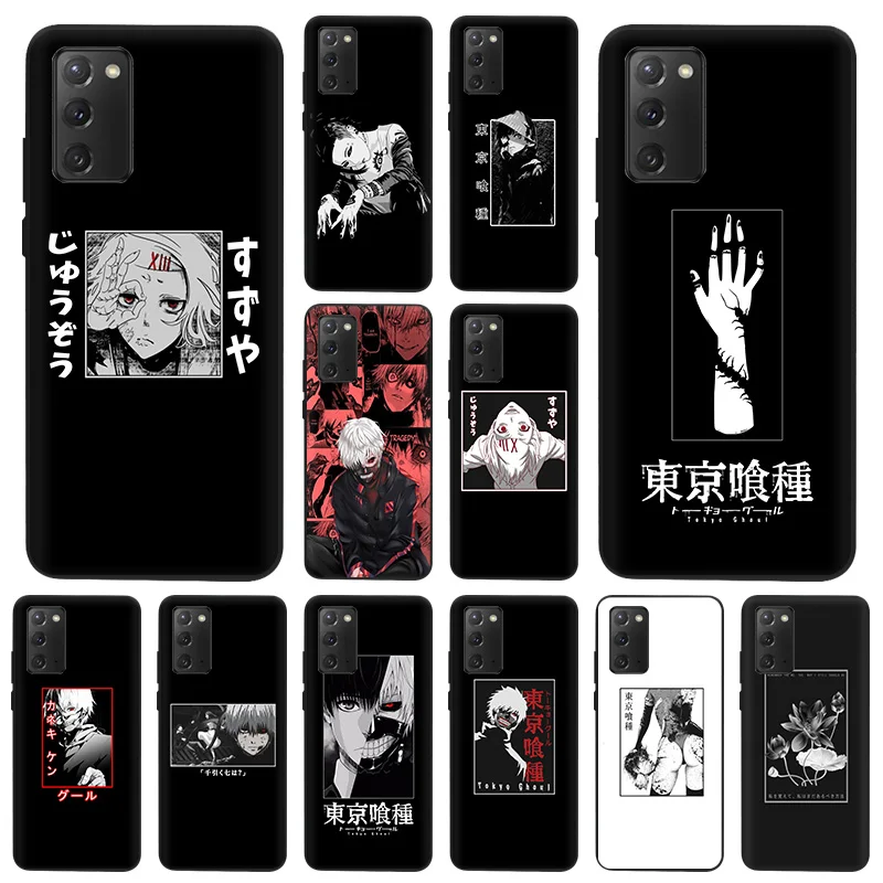

Phone Case For Samsung S21 Plus S20 FE S10 Lite S9 Anime Tokyo Ghoul Black Soft Shockproof Cover For Galaxy Note 20 Ultra 10 9 8