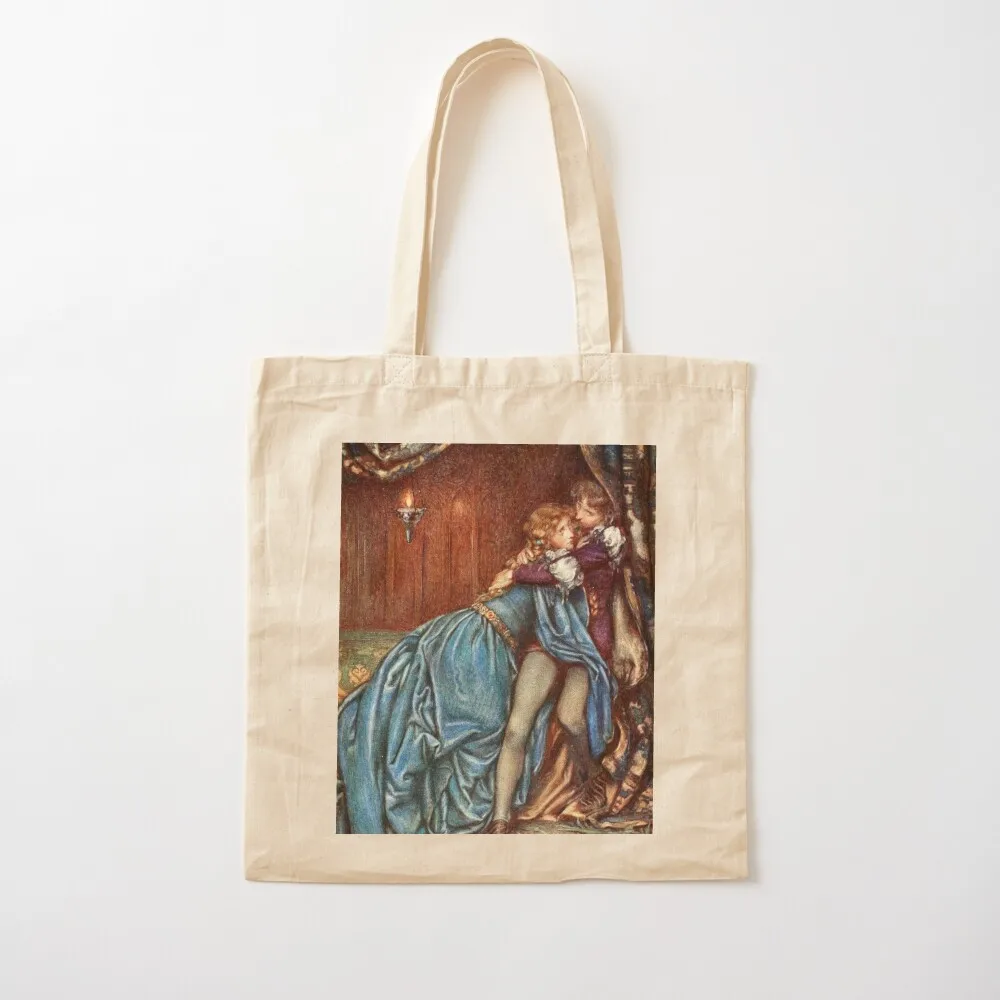 Guinevere and Lancelot - Eleanor Fortescue Brickdale Tote Bag складная многоразовая сумка холщовая для