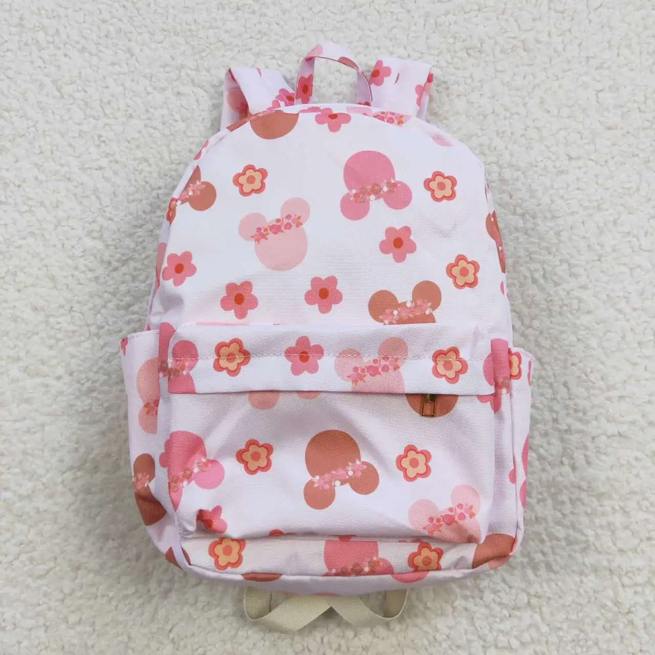 

Pink printed backpack for Students Children's Cartoon Cute Outing Leisure Bag Comfortable Fashion Schoolbag Boutique Wholesale