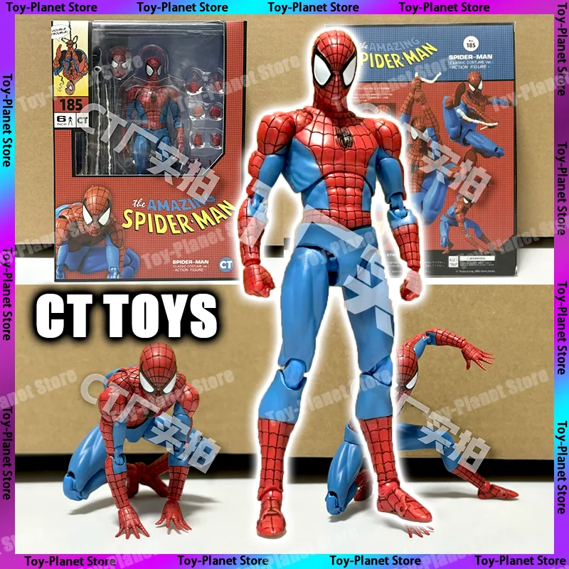 [В наличии] Ct игрушки Человек-паук фигурка Mafex 185 Классический костюм Ver Майлс