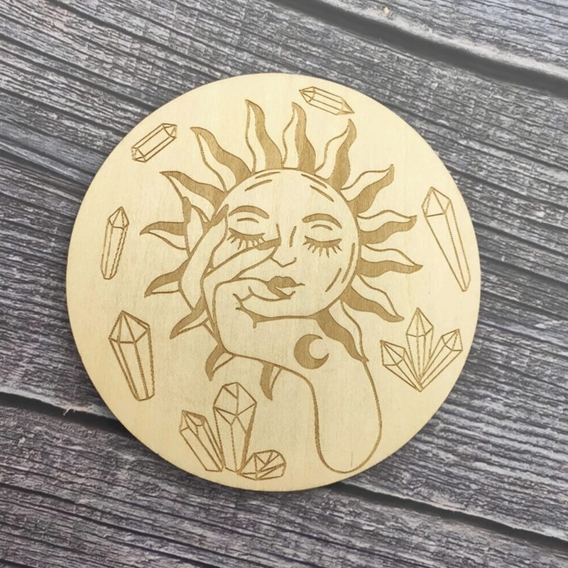 Деревянная маятниковая доска с Луной и звездами исцеляющая медитация энергия