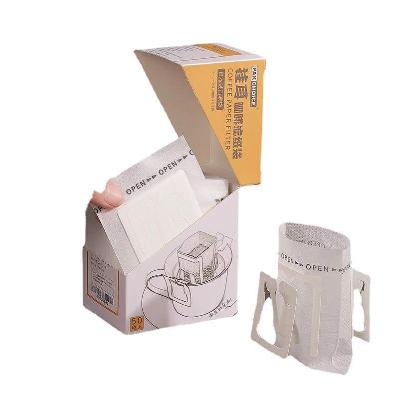 

Coffee Filter Paper Japanese Ear Bag Hand Flush Drip Type Disposable Filter Bag Coffee Powder Filter Screen Ear Bag Portable