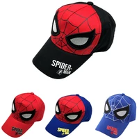 marvel spiderman spring and autumn caps european and american cartoon embroidered spider childrens baseball cap birthday gifts