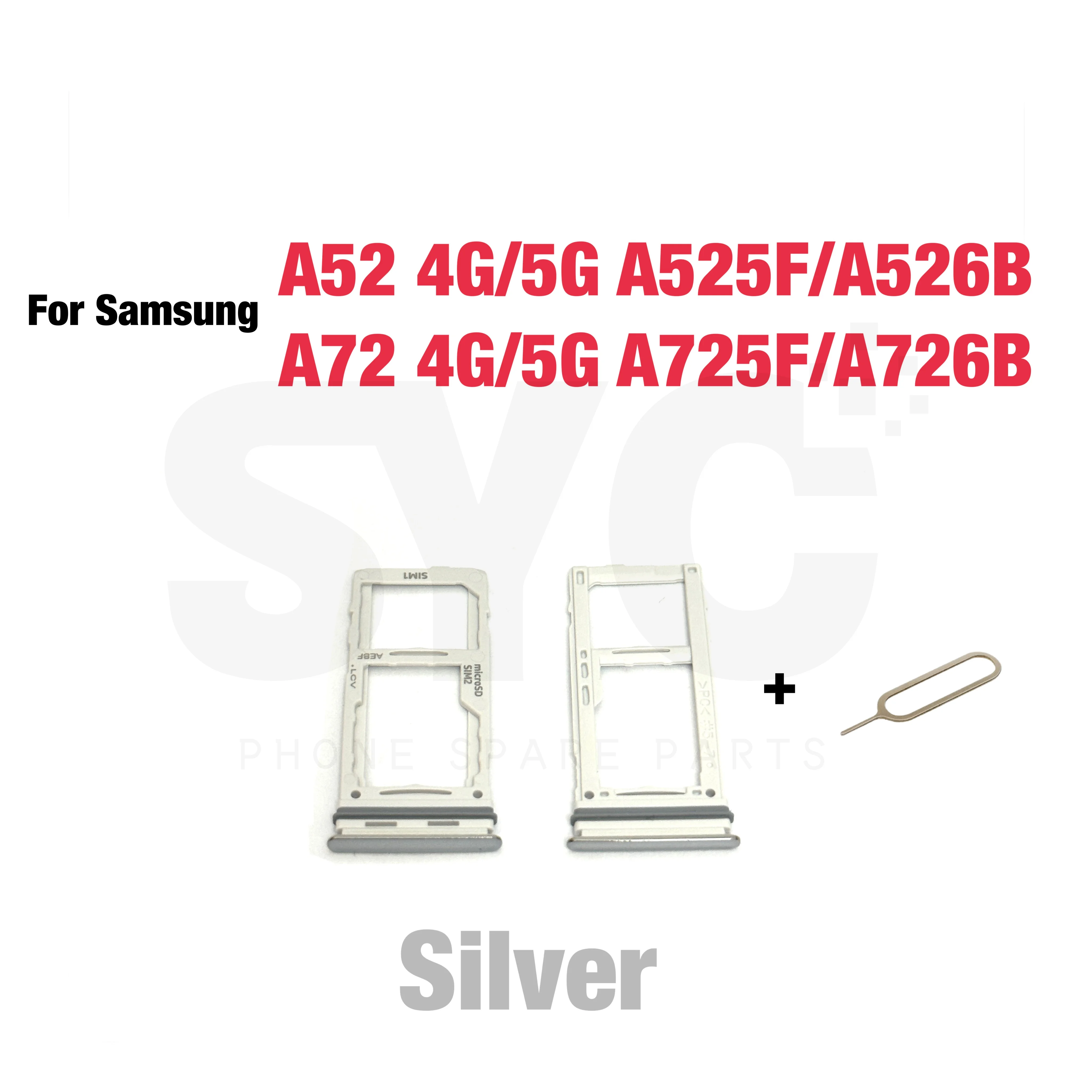Лоток для Sim-карты телефона SD Samsung Galaxy A52 A72 4G 5G A525 A526 A725 A726 Новый адаптер SIM-карты