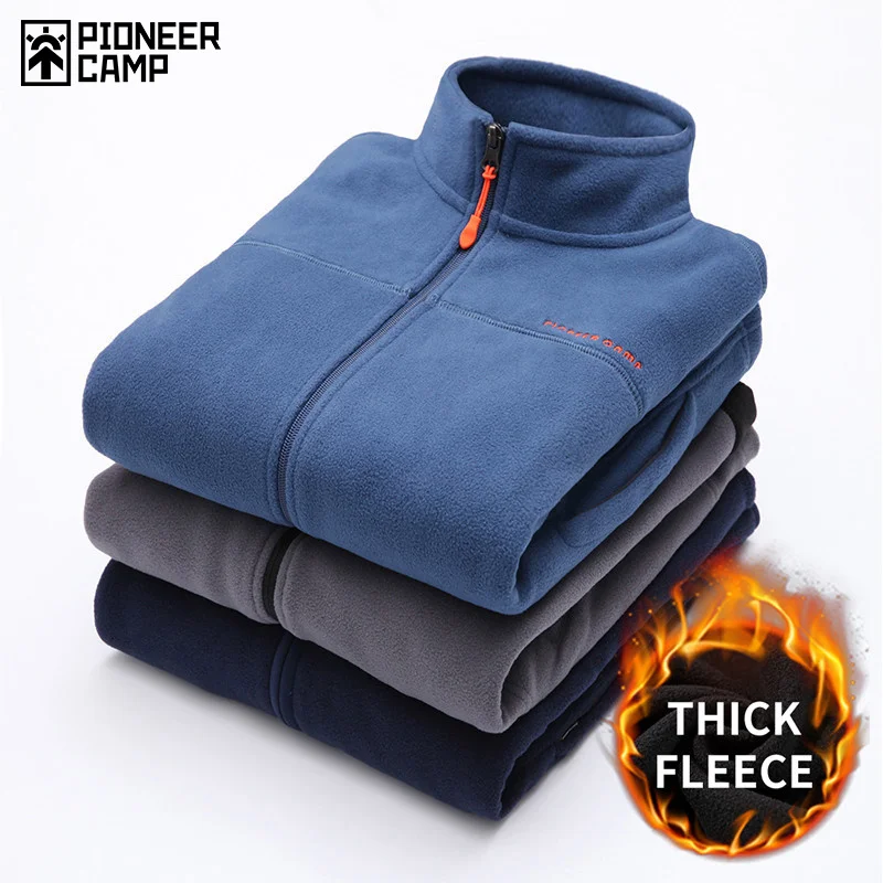 

Pioneer Camp warm fleece hoodies men brand-clothing autumn winter zipper sweatshirts male quality men clothing AJK902321