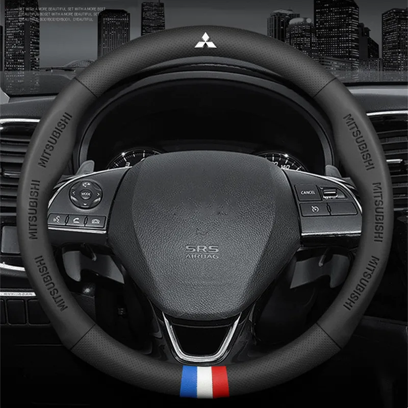 

Non-slip Auto Steering Wheel Cover For mitsubishi Outlander 10 asx Carisma Lancer X pajero l200 galant Xl 3 E Car Accessories