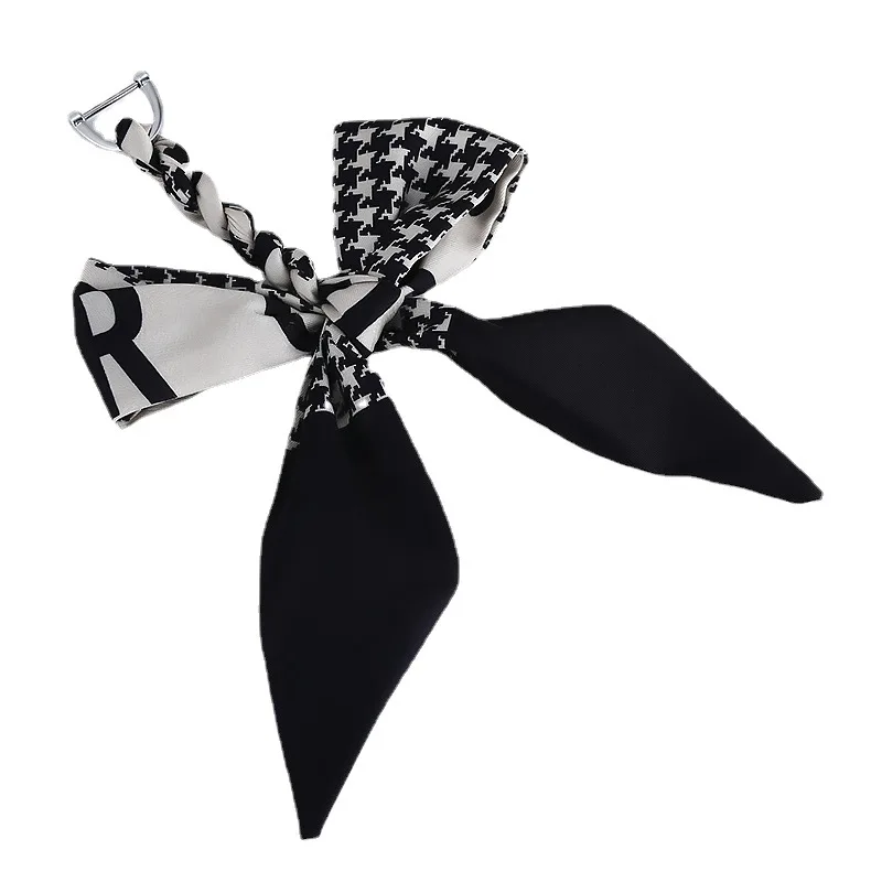 Шарф бант брелок качественные модные шарфы держатель для ключей ленточный