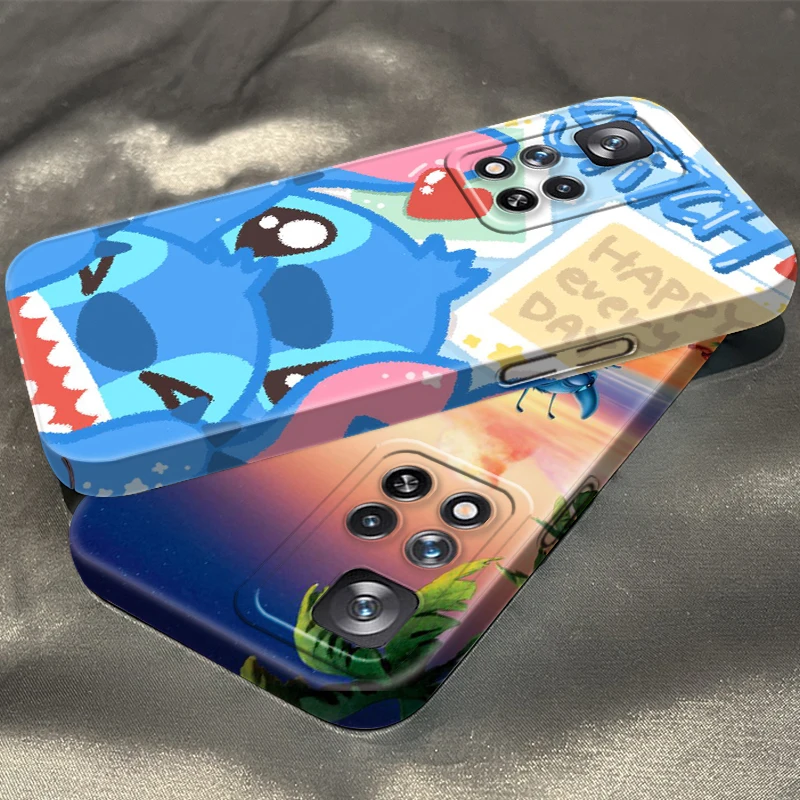 

Disney Lilo & Stitch Cute Phone Case For Redmi K60 K50 K40 K30 9A Note 12 11 11T 10 10S Pro Plus 5G Feilin Film Hard Cover