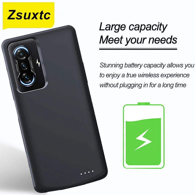 

6800Mah Battery Charger Case For Xiaomi Redmi K40 Gaming Power Bank For Xiaomi Redmi K40 Gaming Battery Case Phone Cover Cases