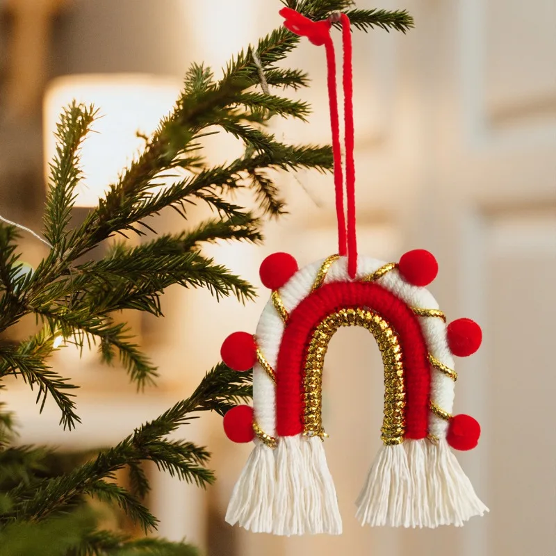

2023 Christmas Tree Ornaments Mini Christmas Rainbow Charms Gift Decoration Accessories Christmas Decoration Charms Wholesale