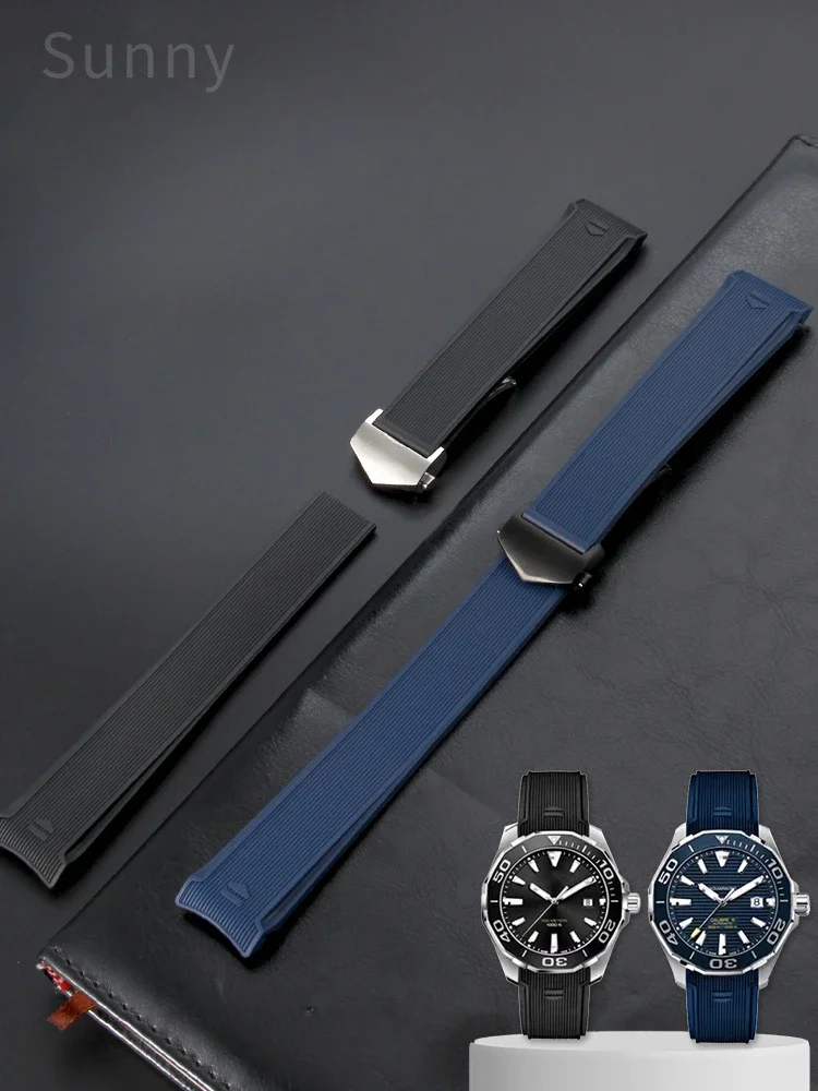 Для Tag Heuer Concept F1 22 мм силиконовая складная пряжка с ремешками для часов Racing 300 Tiger