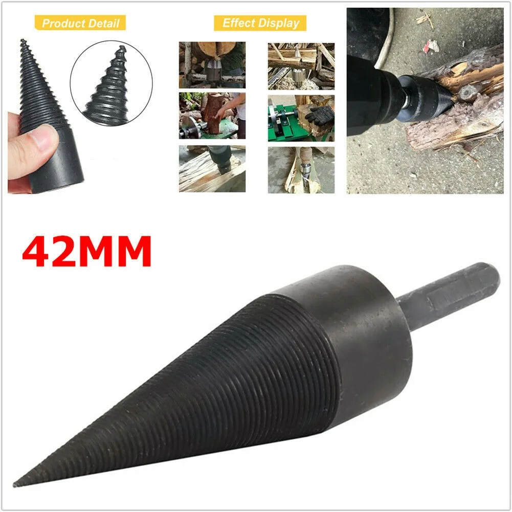 

Drill Bit 32mm Firewood Chop Wood Splitting Tool Cone Log Splitters Timber Breaking Chopper Bits Drill Impact Driver Accessories