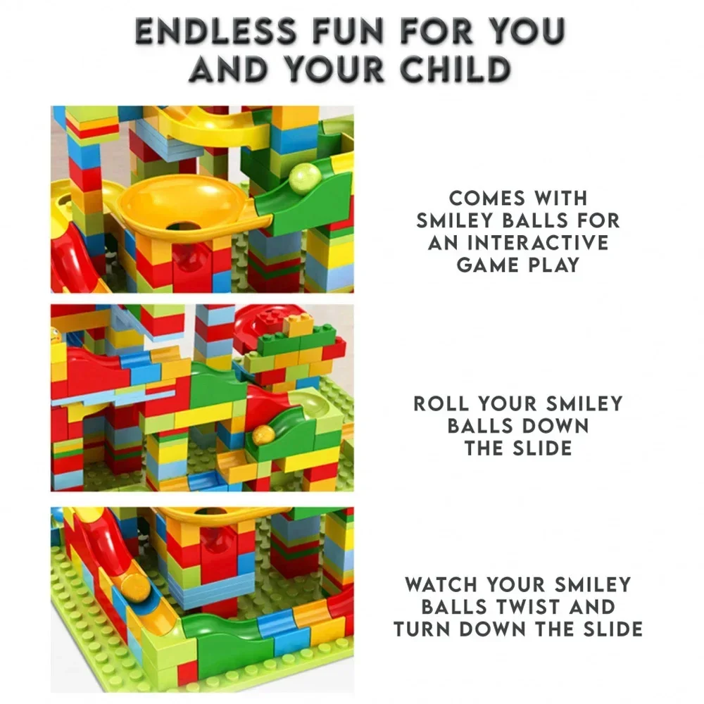 88 шт. Детский конструктор гоночная трасса