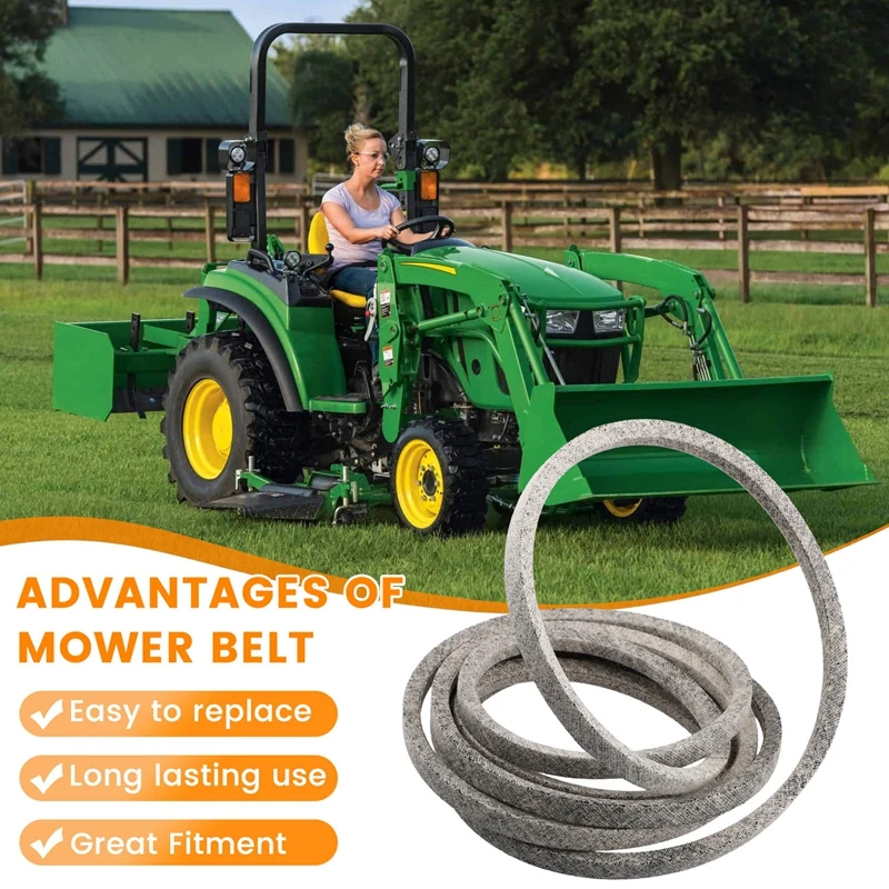 Палубный ремень GX21833 подходит для косилки John Deere GX20571 D140 D150 L120 (1/2 X141)