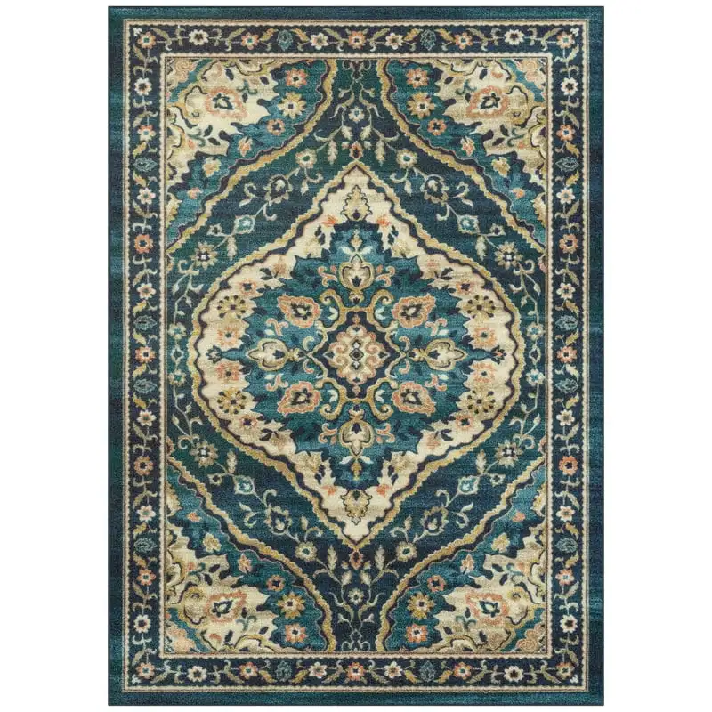 

Persian Teal Blue Print Area Rug, 7' x 10' Lord of the ring Alfombra dormitorio Area rugs bedroom Play mat Darling in the franxx