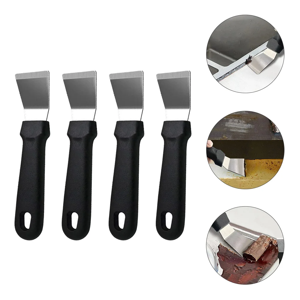 

4 Pcs Tile Adhesive Scraper Sticker Scraper Tile Adhesive Removal Glass Squeegee Cleaning Putty Scraper Tool