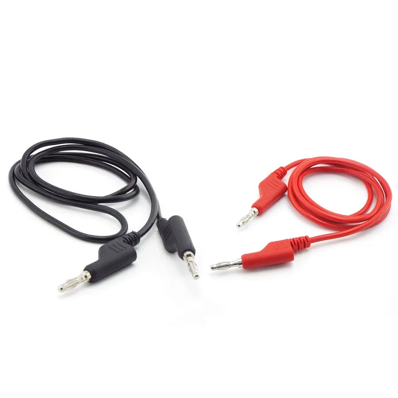 

10A 4mm Test lead Cable Double Ended Banana to Banana Plug Electrical dual Test Leads cord 4mm for Multimeter 1M length