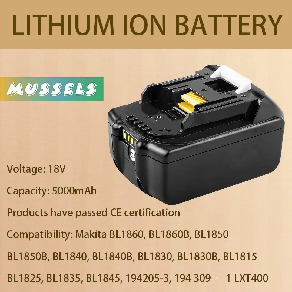 

18V BL1850 spare battery LXT lithium ion for Makita BL1830 BL1840 BL1850B BL1860 cordless power tools