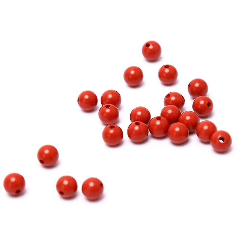 

Red Cinnabar Saucer Spacer Beads Smooth Beads Necklace Bracelet DIY For Jewelry Making Handmade DIY Unisex Seedbeads