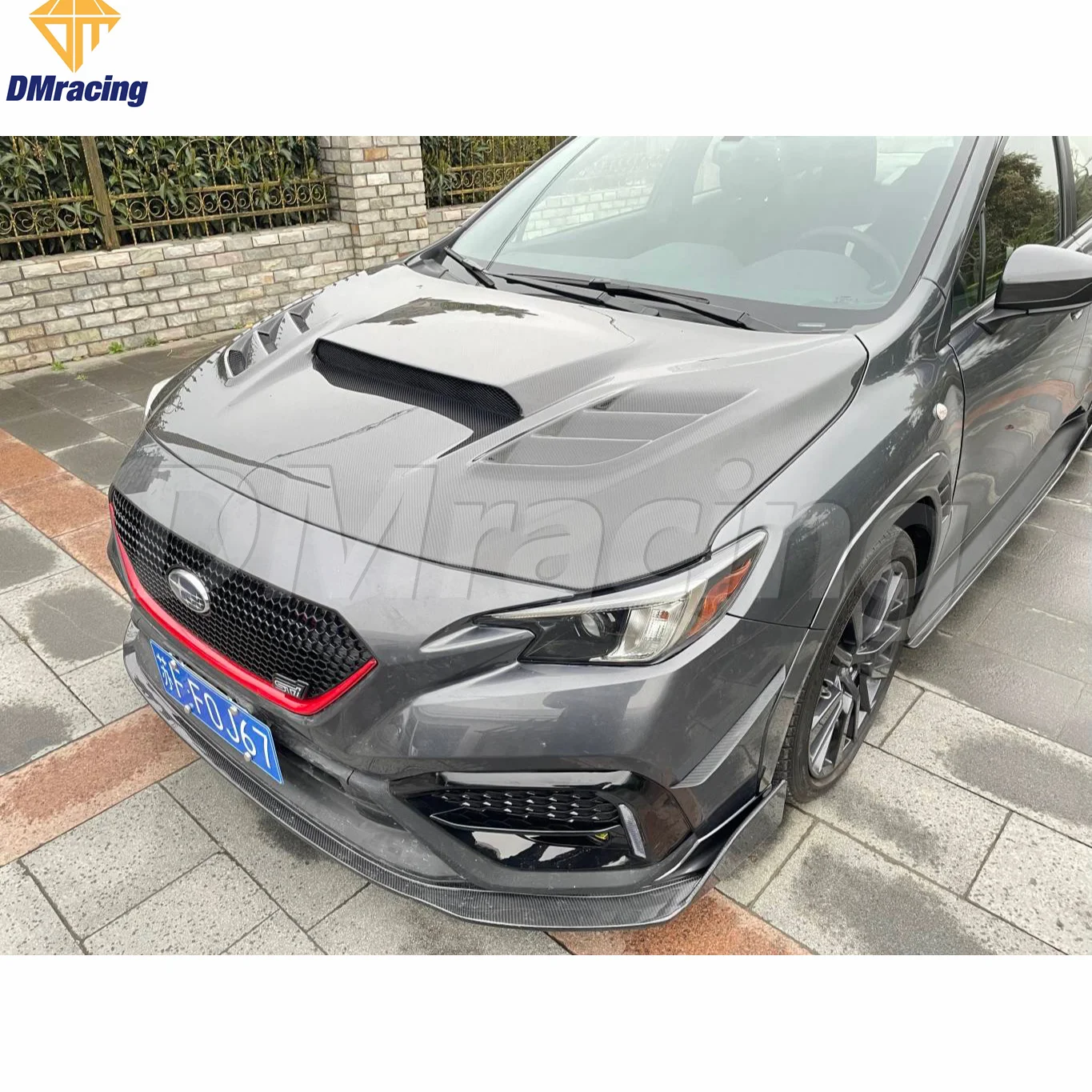 Передний спойлер из углеродного волокна MB Style для Subaru Impreza Wrx Sti Vbh 2022-2024