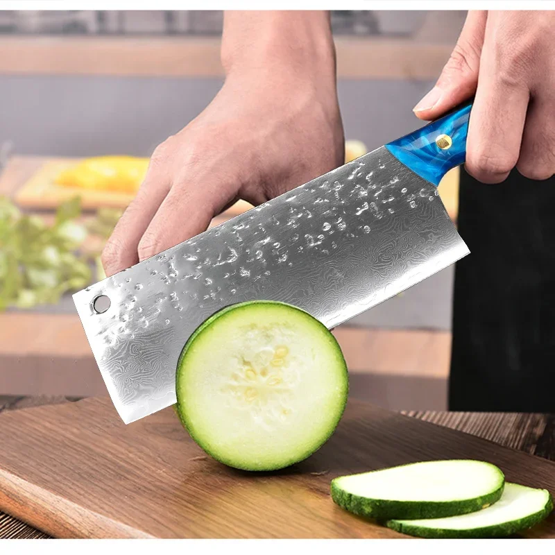 Высококачественный дамасский кухонный нож 67 слоев профессиональный японский