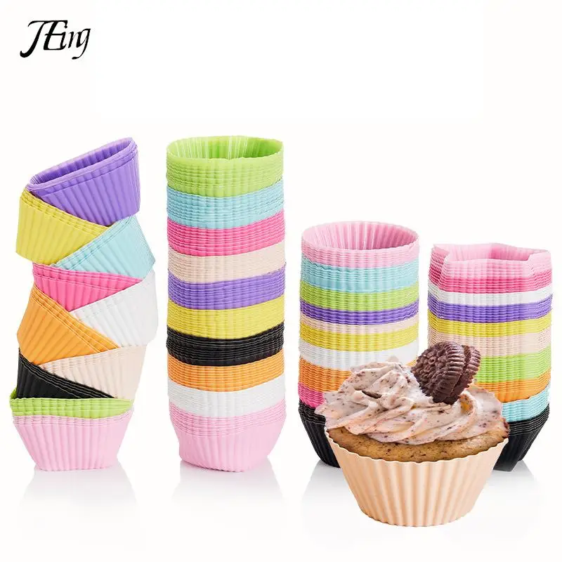 

4 шт./набор, силиконовые формы для выпечки кексов