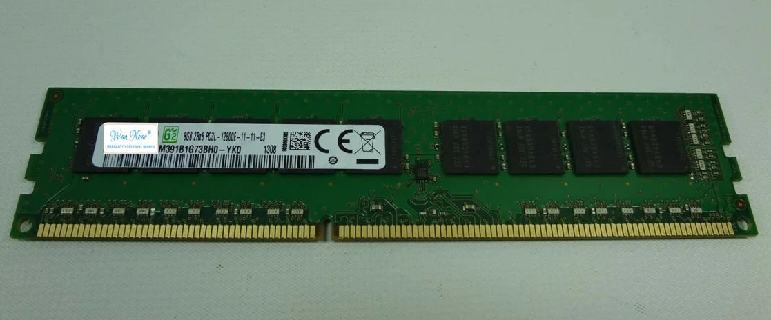 Для 8G 8GB 2RX8 PC3L 12800E DDR3 1600 pure ECC UDIMM M391B1G73BH0-YK0