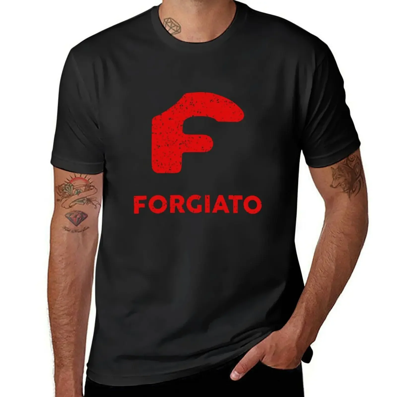 Фото FORGIATO T-Shirt heavyweights vintage t shirts anime clothes outfits for men №1