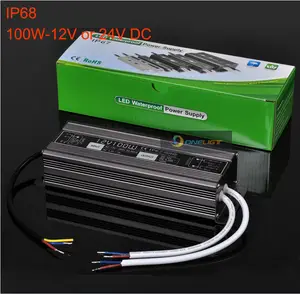 IP67 100W DC12V Transformer /Driver  Waterproof For Indoor Outdoor LED Light 100W Power Supply