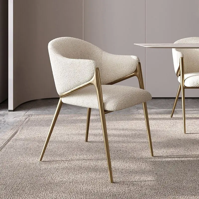 

Design Bedroom Nordic Dining Chair Luxury Ergonomic Lounge Outdoor Floor Dinette Dining Chair Office Regale Silla Home Furniture