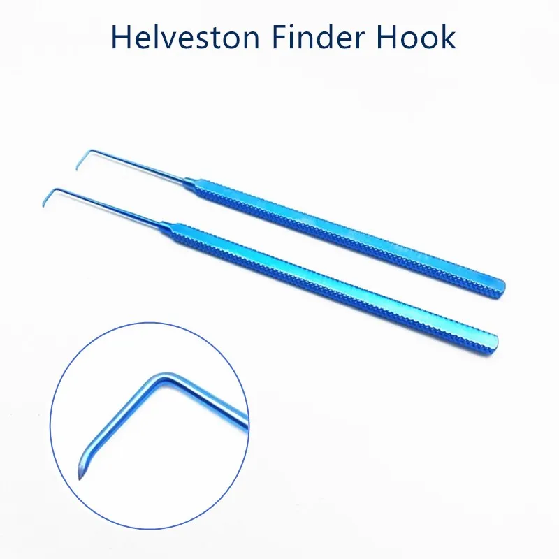 

Titanium Helveston Finder Hook ophthalmic hook tool eye instrument ophthalmic surgery hook