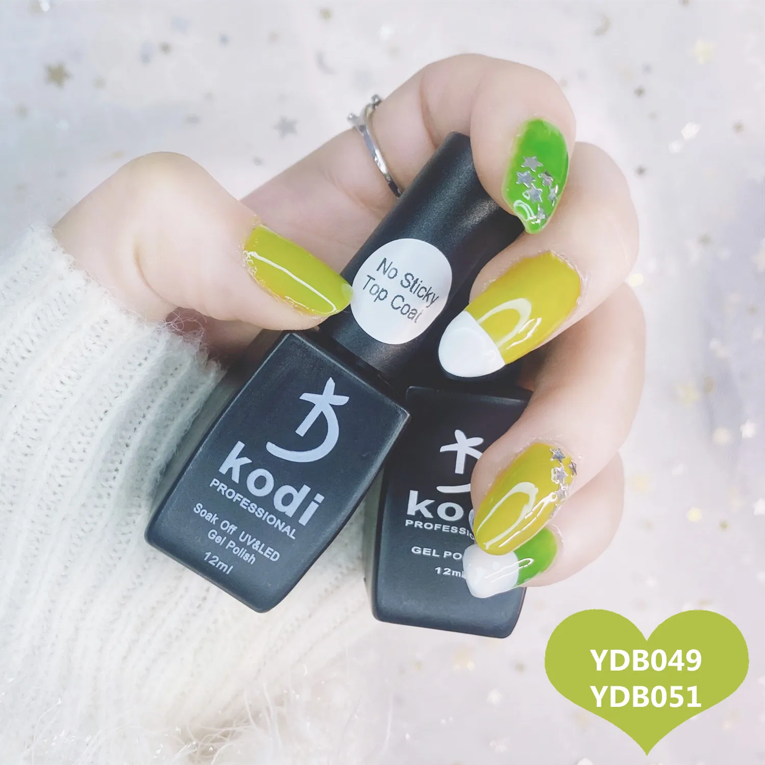

KODI Gel Top Coat UV Nail Polish Matte Color Gel Nail Polish Dissolvable Green Series Nail Paint Semi-Permanent Manicure Gel
