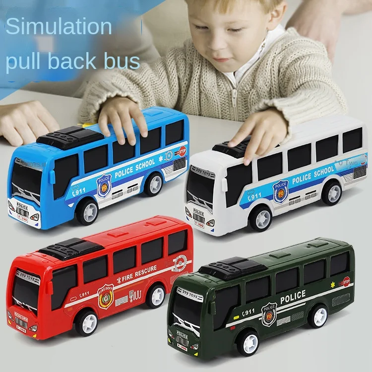

Pull Back Bus Toy Model Car Mini Bus Toy For Kids Diecast Car Parent-child Interaction Toys For Kids 1-4Years Children's Gifts