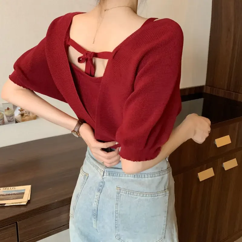 Нишевая юбка из двух частей стильный приталенный верх женская одежда Новинка