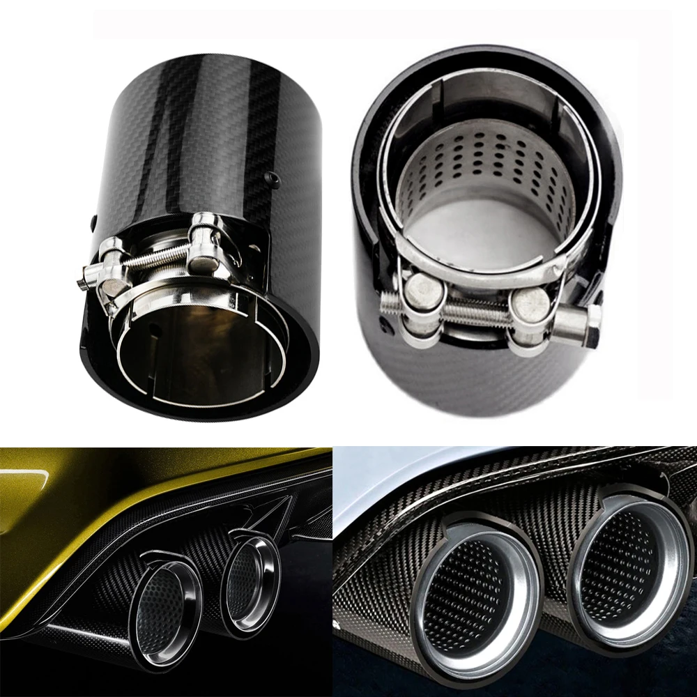 

Exhaust End Pipe Muffler Tip Carbon Fiber Modified Anti Rust Suitable for BMW M2 F87 M3 F80 M4 F82 F83 M5 F10 M6 F12 F13 X5M X6M