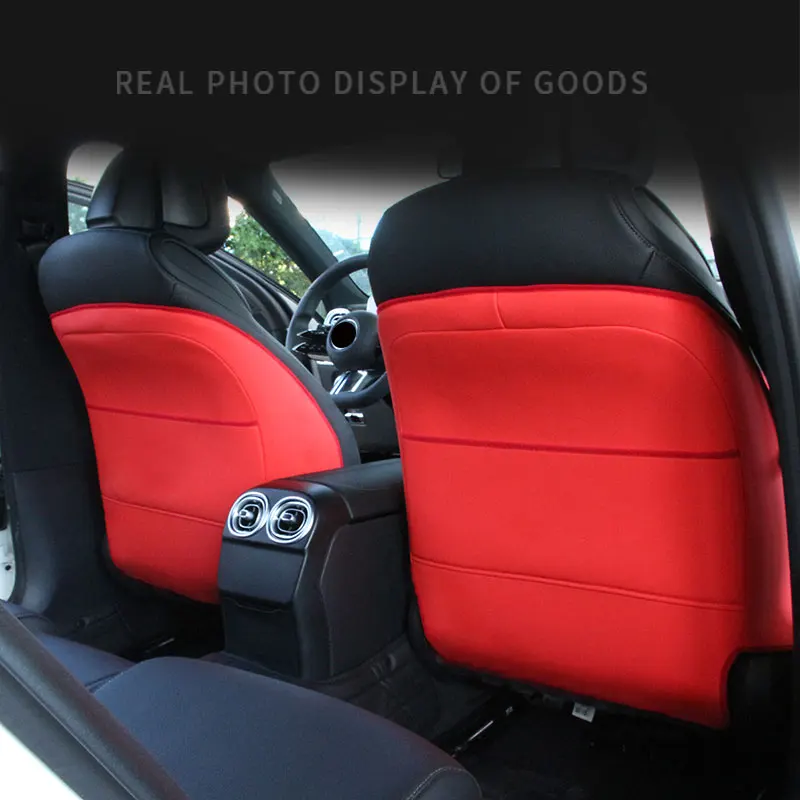 For Mercedes Benz 2022 C class w205 w206 E class W213 w214 GLC 300 X253 CLS C257 AMG Accessories Car Interior Seat Anti Kick Pad