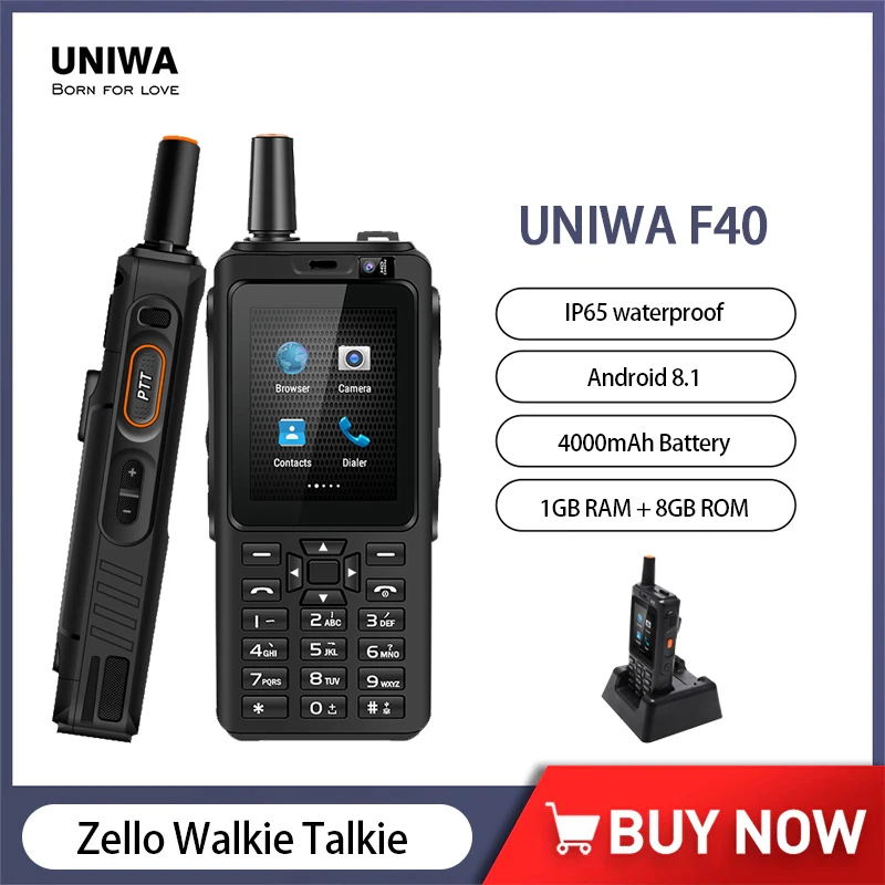 UNIWA F40 Zello Walkie Talkie IP65