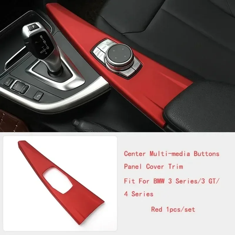 

Для BMW 3 4 серии 3GT F34 F36 F30 13-18 Автомобильная крышка мультимедийной панели iDrive, центральная переключение передач, мультимедийная кнопка, накладка