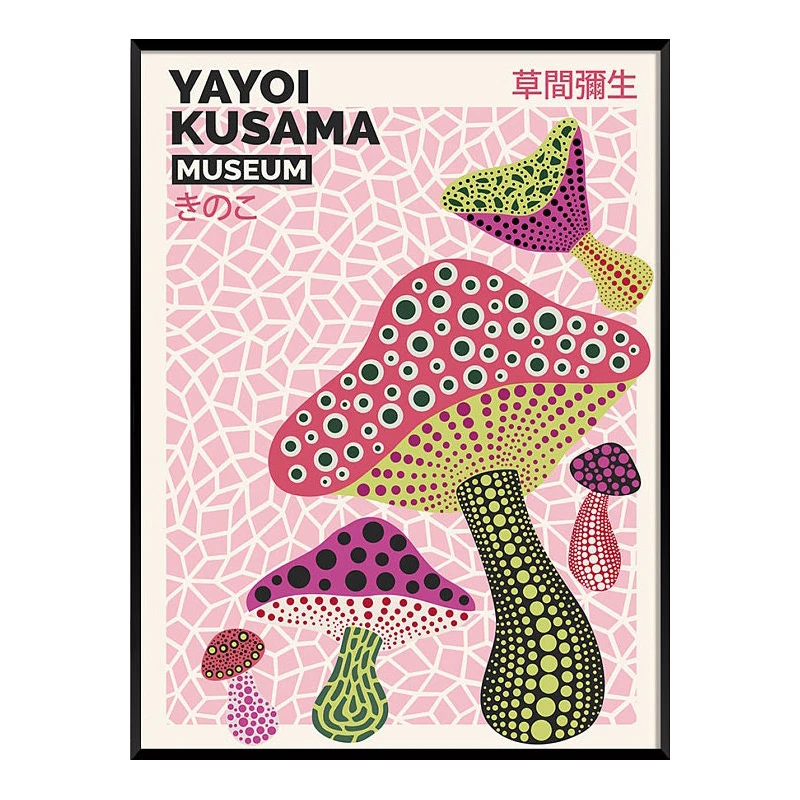 

Минималистичный постер Yayoi Kusama на холсте