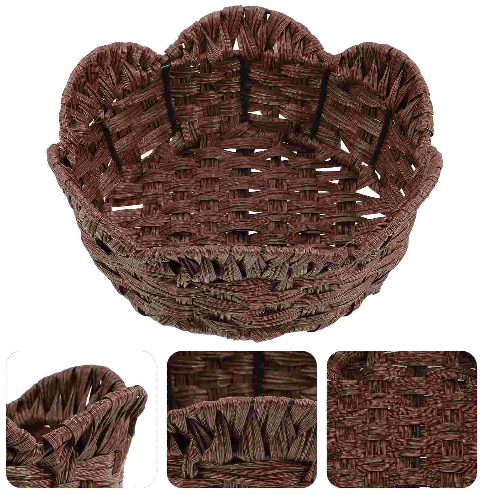 

Basket Bread Fruit Container Dessert Multi Use Daily Organizer Countertop Kitchen Adorable Function Resistant Household Baskets